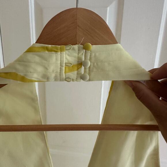 Banana Republic Yellow Halter Midi Dress Geometric Print Coastal
Size 12 - Picture 5 of 10